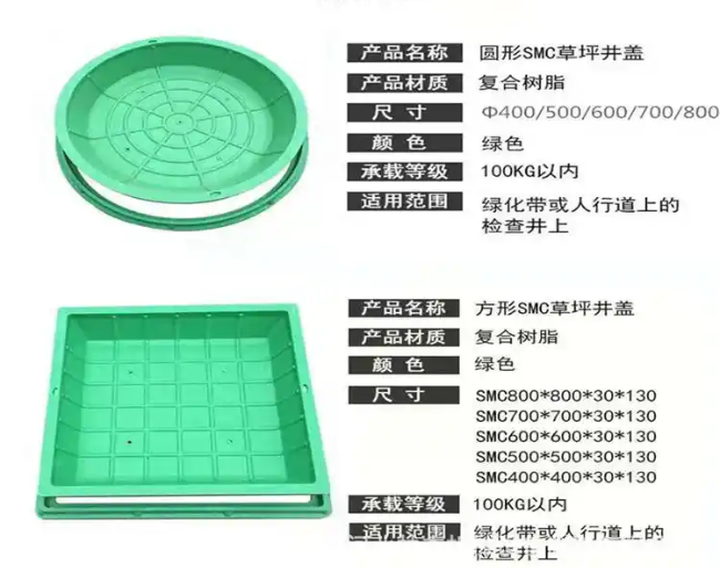 黟县树脂复合种植井盖展示